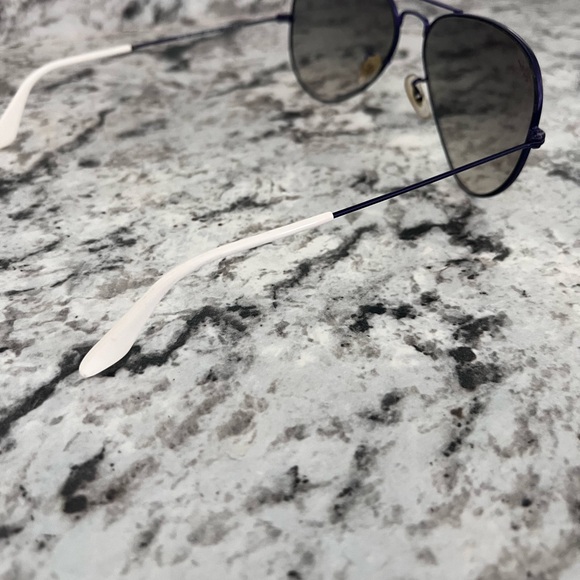 Ray-Ban Aviator Sunglasses - Blue Frame - Picture 5 of 8